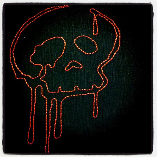 Red Skull Embroidery (2012)
