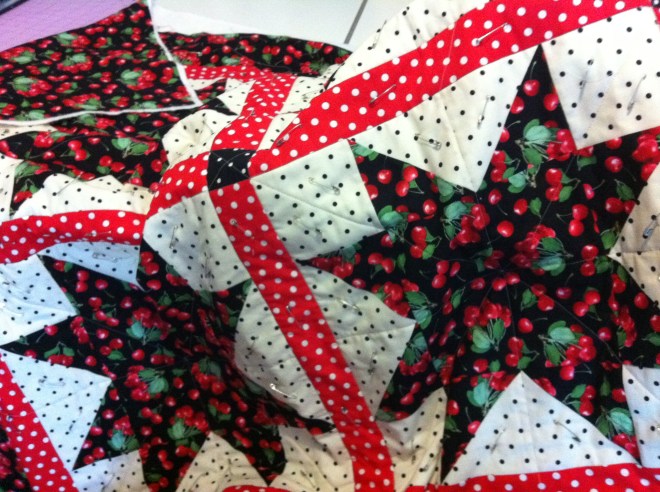 In the process of being quilted