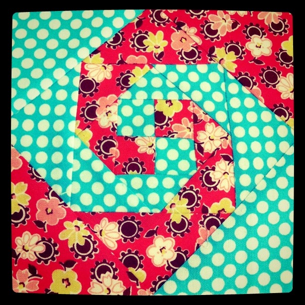 Mini Snail-Trail Block