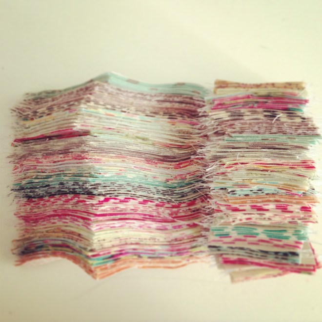 Mini units ready to be ironed and pieced together!