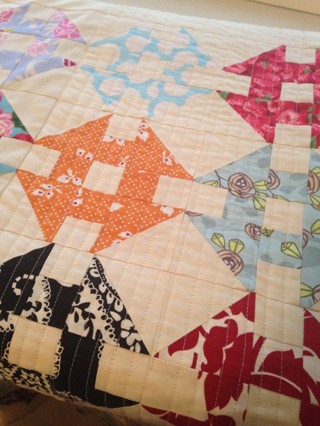 The quilt in it's current state!