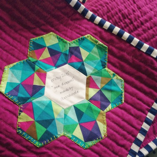Geo Dreams Quilt Label