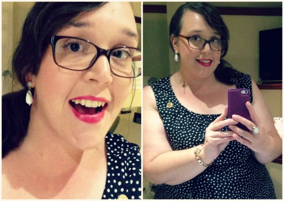 My bold-lippy look from when I was on holiday!