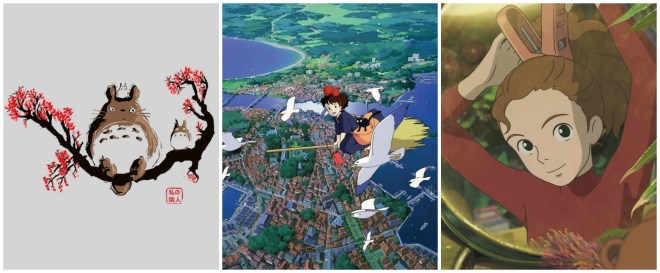 My Neighbor Totoro, Kiki's Delivery Service & Arriety