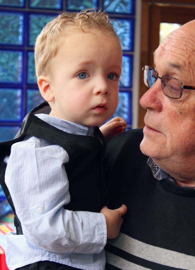 Xavier and his Poppy (aka: my dad!)